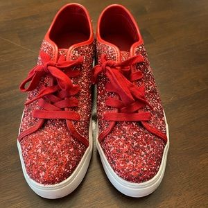 Katy Perry Red Sparkle Shoes